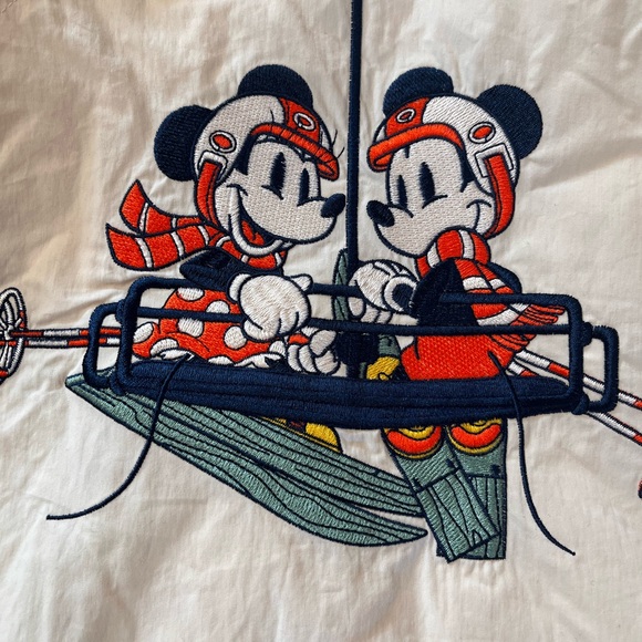 New Disney OUR UNIVERSE Goofy Mickey Ski School Windbreaker Jacket. Large Unisex - Picture 9 of 11